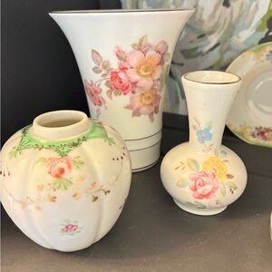 Floral Ceramic Vase Set